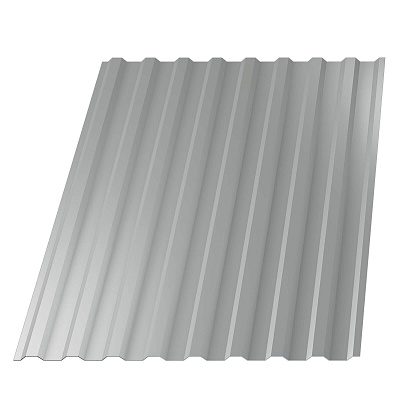 Профнастил НС-20 (МП 20) RAL9006 Серебро 1150(1100)мм 0,45мм