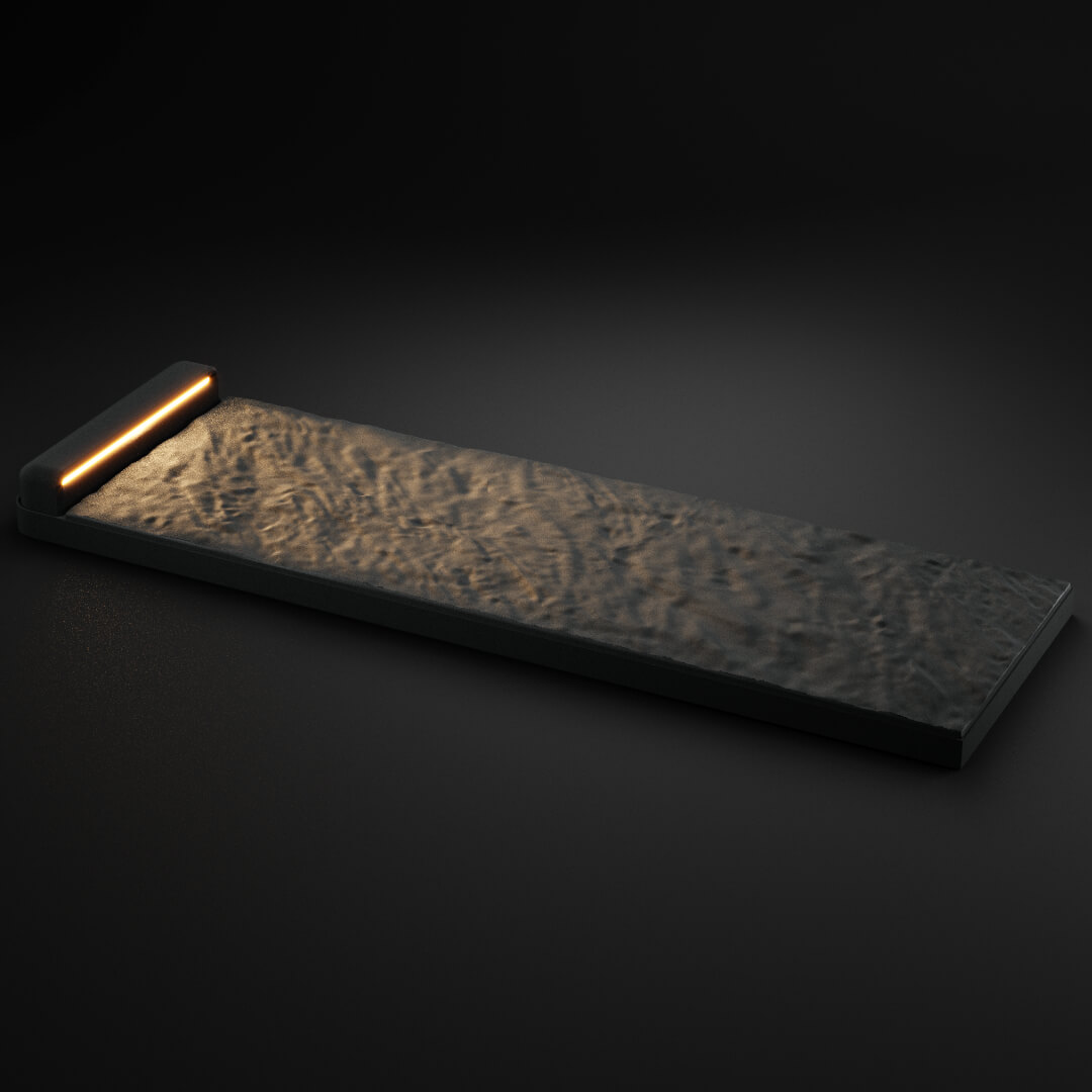 Подсветка для шаговой плиты STONE Графитовый Серый 990мм на 330мм фото 4