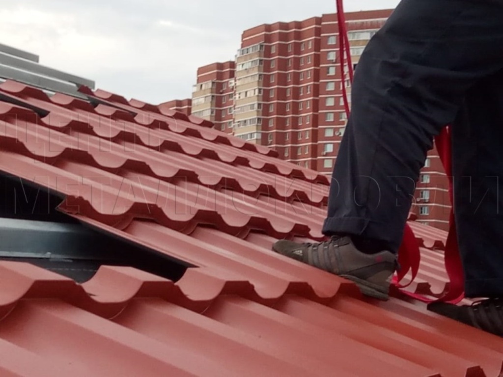 Металлочерепица Геркулес 8004 терракотовый Стальной Бархат от Центра Металлокровли в Йошкар-Оле