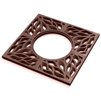 Приствольная решетка ПП ZKING CRUST 1.2х1.2м Коричневая 3