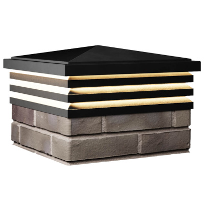 Колпак Бона на 1.5 кирпича Черный с подсветкой 3