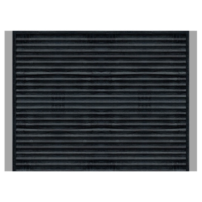 Забор жалюзи ЭКО-Z Черное Дерево 3D Принтек односторонний с металлическими столбами